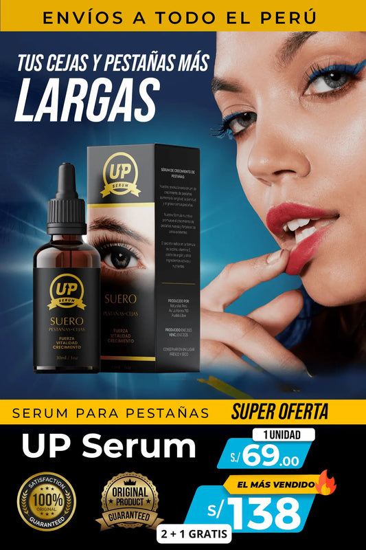Pestañas y Cejas más largas - Up Serum Pro